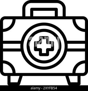 Medical Box Vector Icon Design Illustration Stock Vector