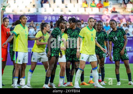 PARIS, FRANCE - JULY 25: Antonia Silva and Lorena Leite of Brazil ...