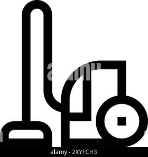 Vacuum Cleaner Vector Icon Design Illustration Stock Vector