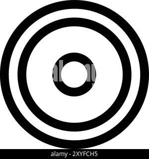 Plate Vector Icon Design Illustration Stock Vector