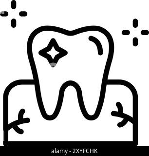 Tooth Hygiene Vector Icon Design Illustration Stock Vector