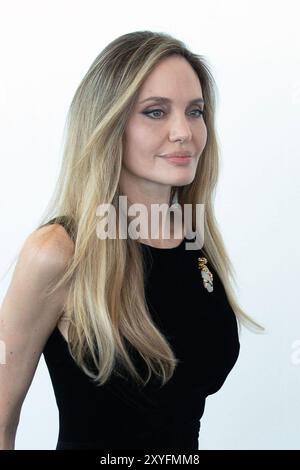 Venice, Italy. 29th Aug, 2024. VENICE, ITALY - AUGUST 29: Angelina Jolie attends a photocall for the movie 'Maria' during the 81st Venice International Film Festival at on August 29, 2024 in Venice, Italy.CAP/KA © Kristina Afanasyeva/Capital Pictures Credit: Capital Pictures/Alamy Live News Stock Photo