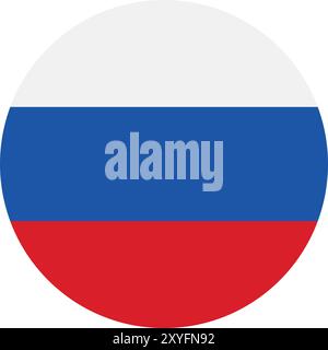 Russia flag vector illustration Stock Vector
