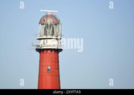 Den Helder, Netherlands. February 2023. De Lange Jaap lighthouse in Huisduinen, Den Helder Stock Photo
