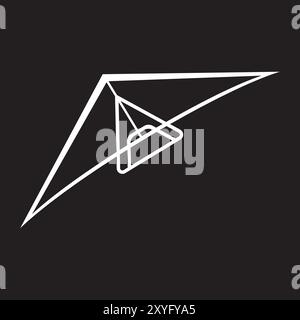 hang gliding icon vector illustration symbol design Stock Vector