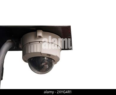 Security Camera CCTV isolated on white transparent Stock Photo