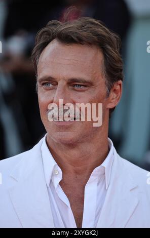 VENICE, ITALY - AUGUST 29: Alessandro Preziosi attends a red carpet for 'Maria' during the 81st Venice International Film Festival on August 29, 2024 in Venice, Italy. Stock Photo