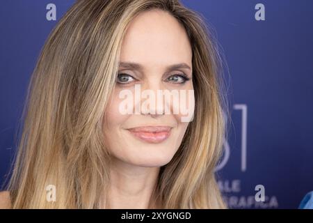 Lido Di Venezia, Italy. 29th Aug, 2024. US actress Angelina Jolie attends the photocall of the movie 'Maria', a biopic on Maria Callas, during the 81st International Venice Film Festival at Venice Lido, on August 29, 2024. © Photo: Cinzia Camela. Credit: Live Media Publishing Group/Alamy Live News Stock Photo