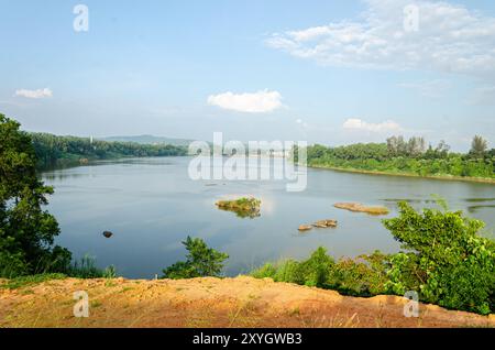 Netravati River at Thumbe in Mangalore, India. Stock Photo