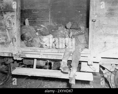 The Dachau death train consisted of nearly forty railcars containing ...