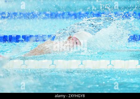 Paris, France. 29th Aug, 2024. Chen Yi of China competes during the women's 50m Freestyle S10 final of swimming event at the Paris 2024 Paralympic Games in Paris, France, Aug. 29, 2024. Credit: Xiong Qi/Xinhua/Alamy Live News Stock Photo