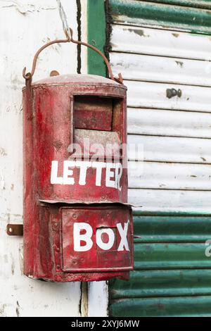 Old letterbox in Ladakh, India, Asia Stock Photo