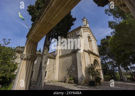 Oratori de Crestatx, Siglo XIII, Sa Pobla, ruta cultural de los santuarios, ermitas y oratorios de Mallorca, balearic islands, spain Stock Photo