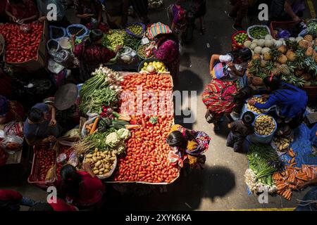 Mercado tradicional, Chichicastenango, Quiche, Guatemala, America Central, Central America Stock Photo