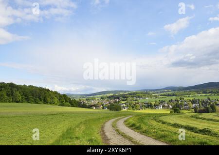 Wehrsdorf, a village in Upper Lusatia.wehrsdorf in Upper Lusatia Stock Photo