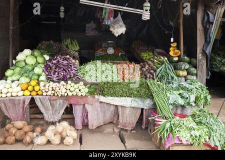 Small vegetable shop in sri lanka Stock Photo