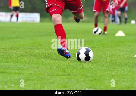 Football feature photo. Soccer feature photo Stock Photo