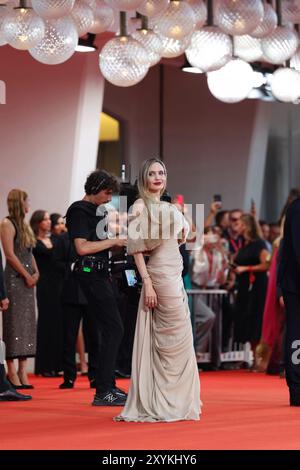 Venice, Venice, Italy. 29th Aug, 2024. 81st Venice International Film Festival will be held from August 28 to September 7, 2024. Angelina Jolie attends a red carpet for the movie ''Maria'' during the Venice International Film Festival (Credit Image: © Marina Takimoto/ZUMA Press Wire) EDITORIAL USAGE ONLY! Not for Commercial USAGE! Stock Photo