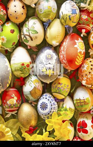 Colourful Easter eggs, full-size Stock Photo