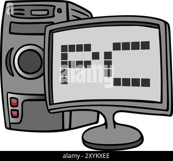 Modern computer Stock Vector