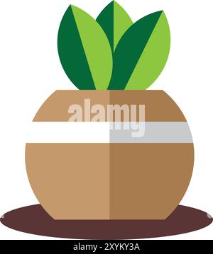 Flat Plant Design Stock Vector