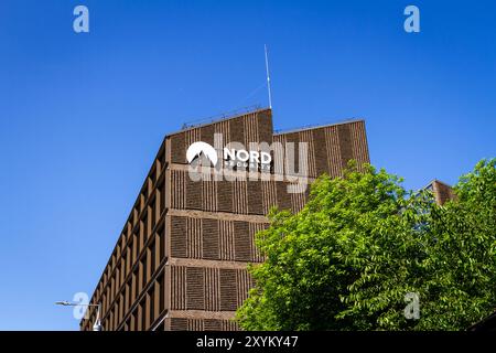 Vilnius, Lithuania - May 27, 2024. Nord security building In Vilnius. Nord security is a NordVPN service provider. Stock Photo