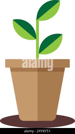 Flat Plant Design Stock Vector
