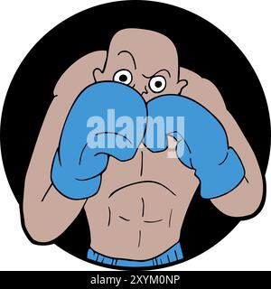 Boxer illustration Stock Vector