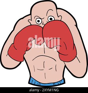 Boxer illustration Stock Vector