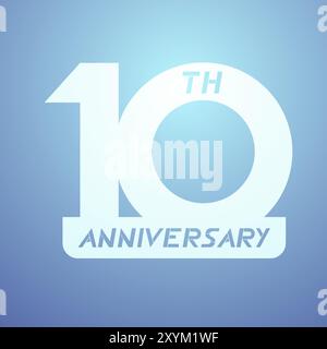 10th anniversary symbol Stock Vector