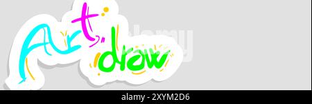 art draw concept Stock Vector