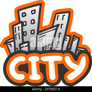 City cartoon Stock Vector