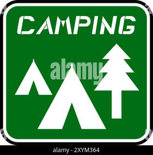 Icon camping Stock Vector