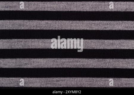 Texture of striped knitted woolen fabric for wallpaper and an abstract background Stock Photo