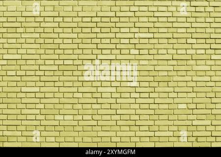 Limelight colored brick wall background Stock Photo