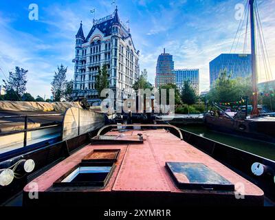 View on Old Harbour. View on Old Harbour from Historical Vessel Alpha. Rotterdam, Netherlands. Rotterdam Oude Haven Zuid-Holland Nederland Copyright: xGuidoxKoppesxPhotox Stock Photo