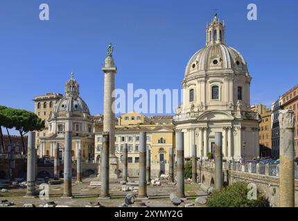 Rome Trajan's Forum, Rome Trajan's Forum 01 Stock Photo