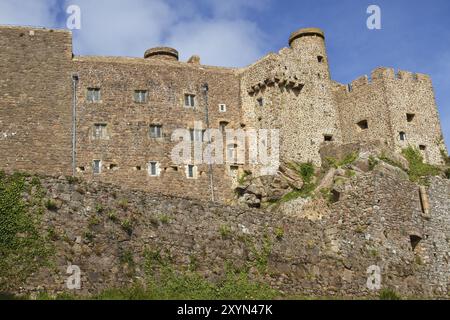 Mont Orgueil Castle in Gorey, Jersey, UK, Europe Stock Photo