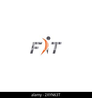 Fit Logo Design Vector. People Active Logo Stock Vector