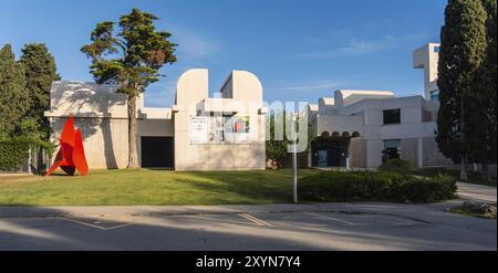 Fundacio Joan Miro, Museum Miro at Montjuic in Barcelona, Spain, Europe Stock Photo