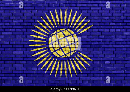 Flag of Commonwealth of Nations painted on brick wall Stock Photo - Alamy