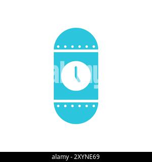 Time capsule icon, isolated on white background, from blue icon set. Stock Vector