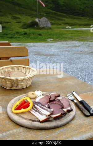 Lunch in Austria Stock Photo