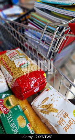 French NGO Secours Polupaire collects goods ahead of the start of school year Lyon, France Stock Photo