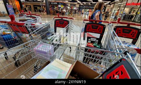 French NGO Secours Polupaire collects goods ahead of the start of school year Lyon, France Stock Photo