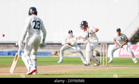 Birmingham, UK. 30th Aug, 2024. #72, Harry Finch of Kent in action with the bat during the Vitality County Championship Division One match between Warwickshire CCC and Kent CCC at Edgbaston Cricket Ground, Birmingham, England on 30 August 2024. Photo by Stuart Leggett. Editorial use only, license required for commercial use. No use in betting, games or a single club/league/player publications. Credit: UK Sports Pics Ltd/Alamy Live News Stock Photo