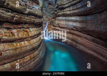 Taugl, Tauglbach flows through gorge, Tauglbachklamm, Tennengau, Bad Vigaun, Salzburger Land, Austria, Europe Stock Photo