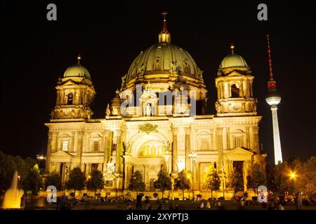 Berlin Cathedral and TV Tower, Germany Berlin Cathedral and TV Tower, Germany, Europe Stock Photo