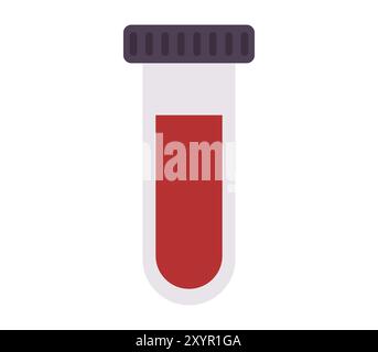 Test tube icon illustrated in vector on white background Stock Photo