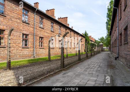 Auschwitz concentration camp in Oswiecim, Poland Stock Photo